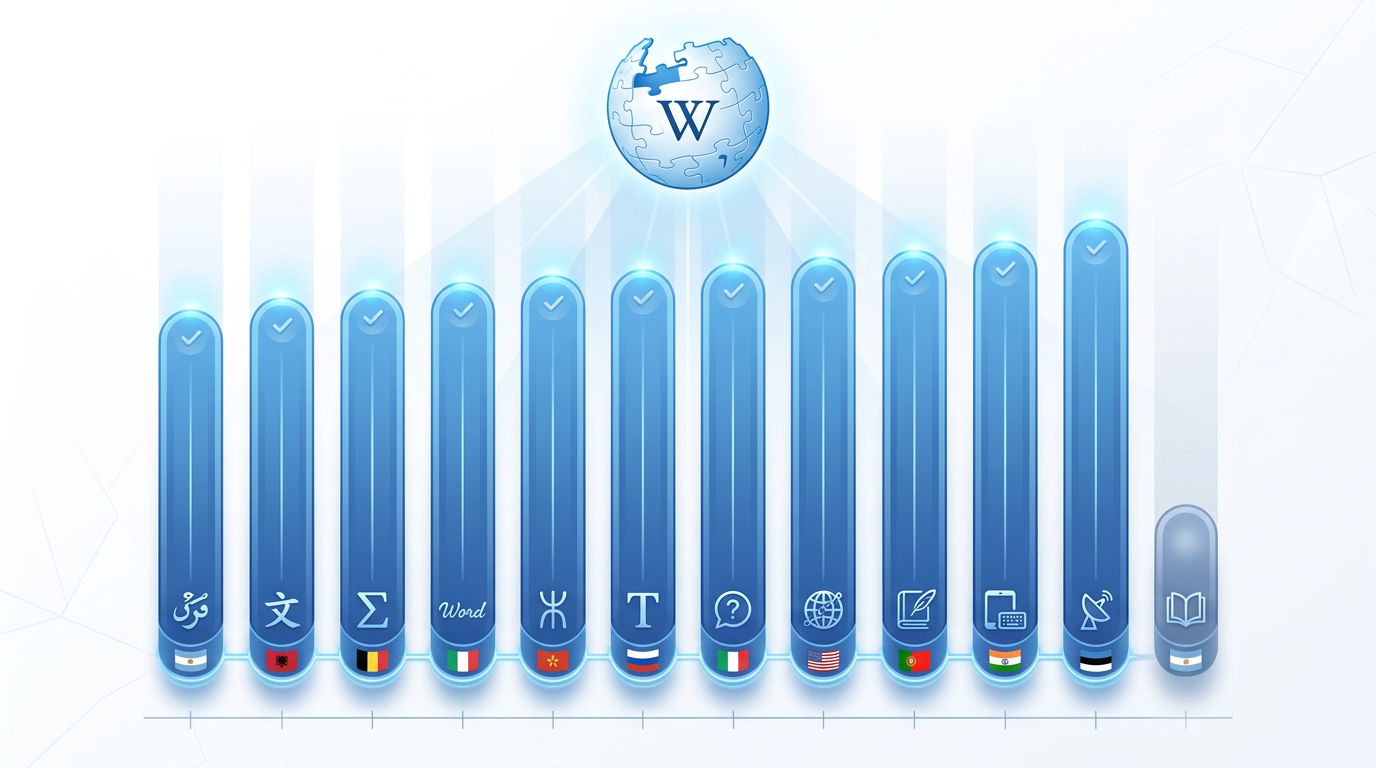 Wikipedia dominance as top citation source across 11 of 12 languages