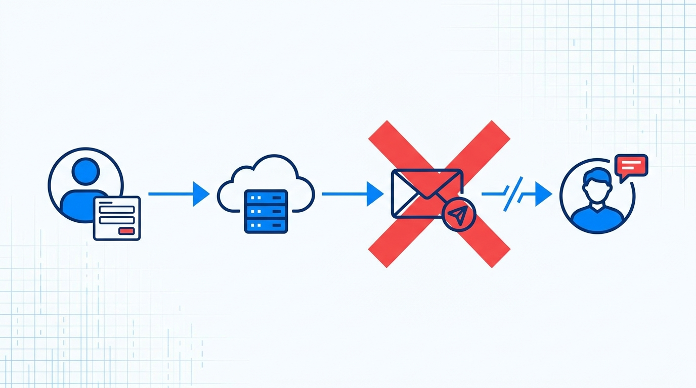 Image: แผนภาพแสดงระบบฟอร์มและ email notification
